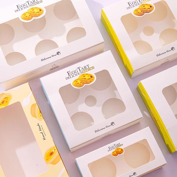 Quality Egg Tart Packaging Made Simple and Convenient with Customizable Cake Containers for sale
