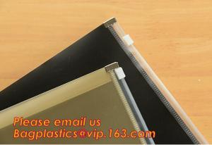 China Cheap promotional clear zip lock waterproofe plastic pvc zipper file folder bag on sale