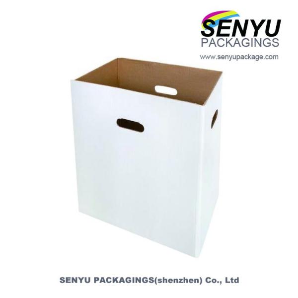 White Corrugated Shipping Boxes / Carton Corrugated Mailer Boxes ISO