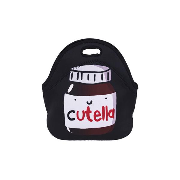 Custom made lunch bags , neoprene fashionable lunch bags with printing