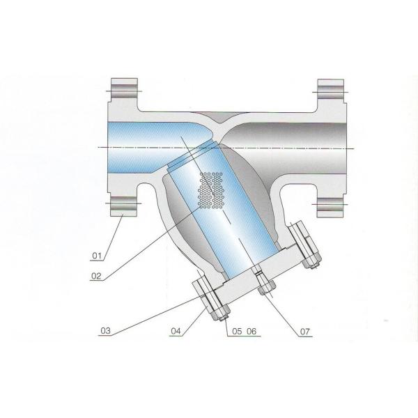 ANSI Cast Steel Y Type Strainer 600LB BW Ends Compact Design Space Saving
