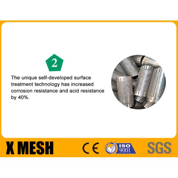 Welded Pipe 50mm Stainless Mesh Tube Filter Perforated Tube Slotted Round Type Industrial