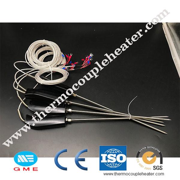 Quality Handle Type RTD Temperature Sensor With Sharp Point And Bakelite Handle for sale