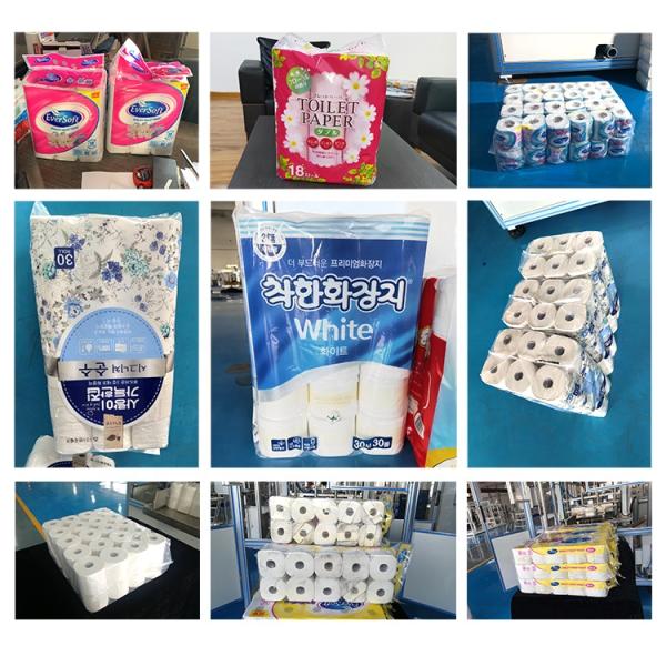 48rolls Tissue Roll Making Machine , 30bags/Min Paper Roll Making Machine