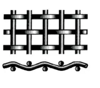 3x3 Lock Crimp Wire Mesh Heavy Duty Mesh Screen With PVC Coated Surface