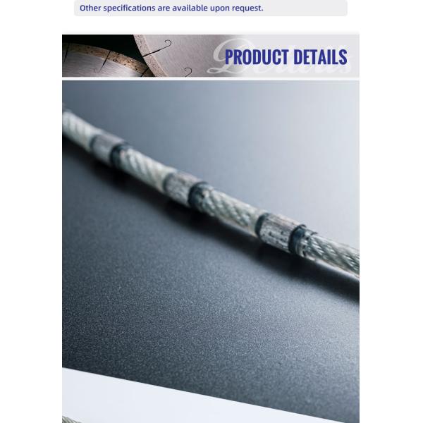 Granite Quarry Wire Saw High Frequency Diamond Cutting Tools for Fast Speed Block Cutting