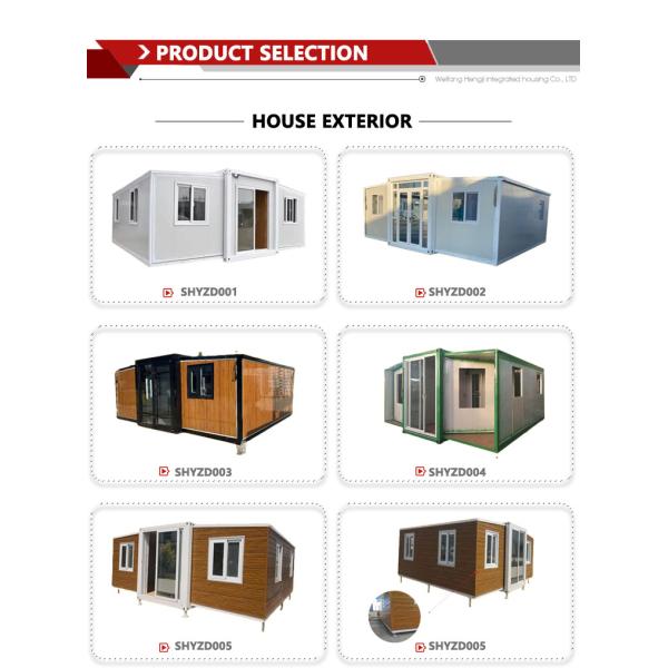 3 Bedrooms Luxury Collapsible Expanding Container Home House 20ft x 40ft MGO Board Floor