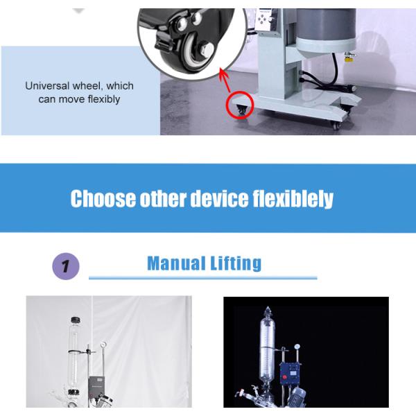 ISO LCD Control Panel 2KW Lab Rotary Evaporator