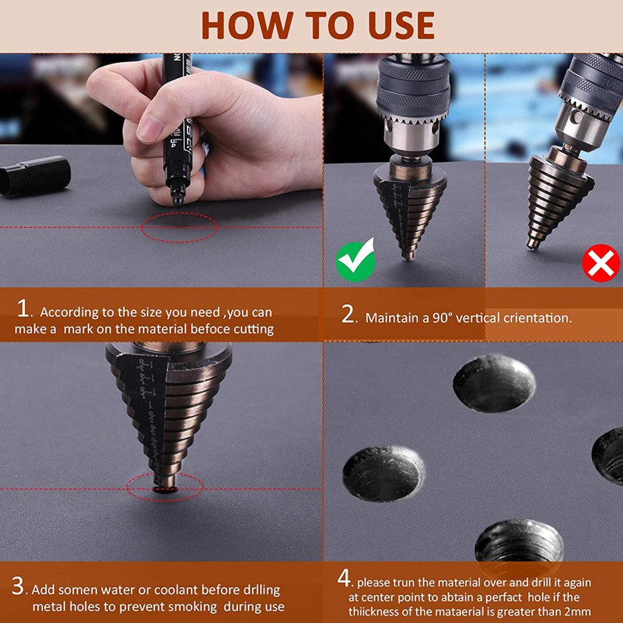 21mm Hss Taper Shank Drill Bit Triangle Shank Fast Speed