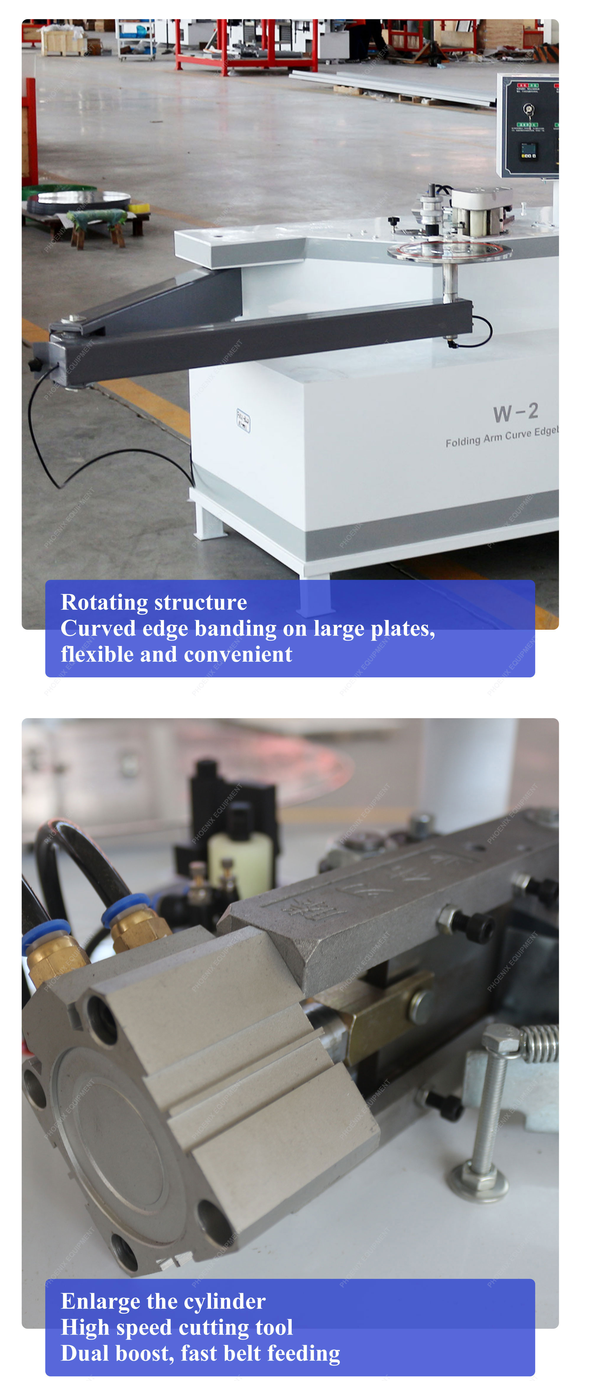 Fully Automatic Edge Banding Machine for Woodworking 220V Auto Curve Artificial Board