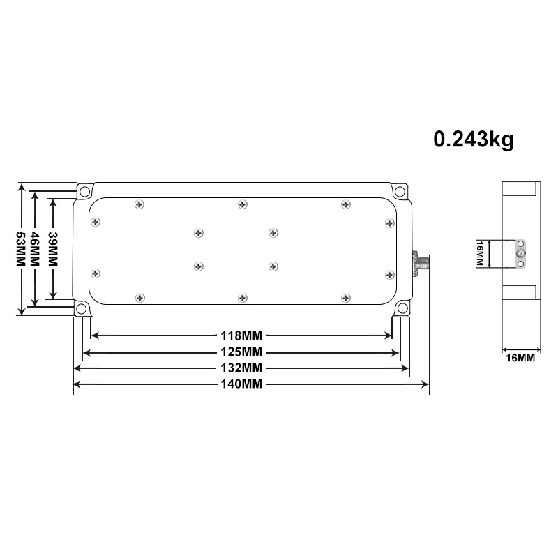 Customized 30W Jammer RF Power Module Wide Band 5000-6000MHz For Signal Field