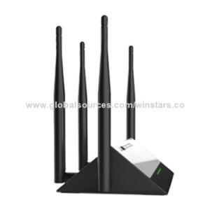 AC1200 dual band concurrent WiFi router w/external antennas,4 x 10/100/1000Mbps auto MDIX LAN port