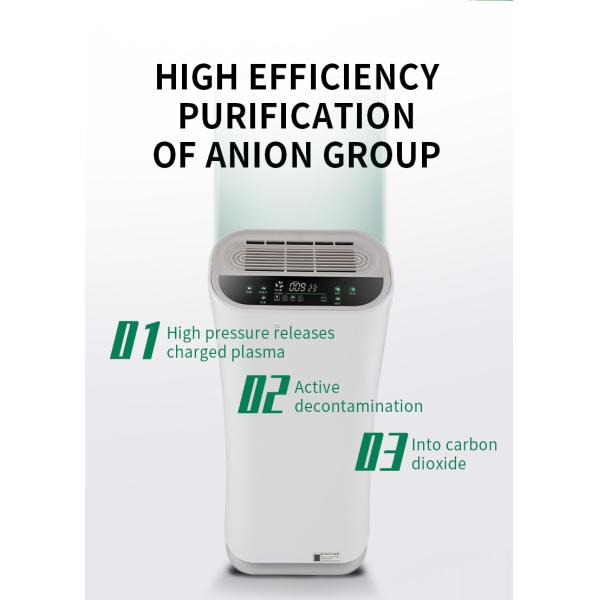 Odor sensors Hepa 13 uV lamp air purifiers For Toilet Fresh Air