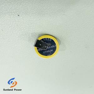 China Rechargeable Lithium Primary Battery ML1220 3.0V 16mAh Coin / Button Cell With Leg wholesale