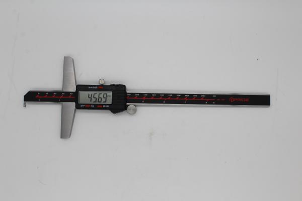 With data output interface，Single Hook , Black Digital Depth Gauge Electronic