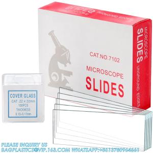 China Microscope Slides And Covers, Blank Glass Slides For Microscope Set - 300 Slides, 300 Coverslips, For Microscopy wholesale