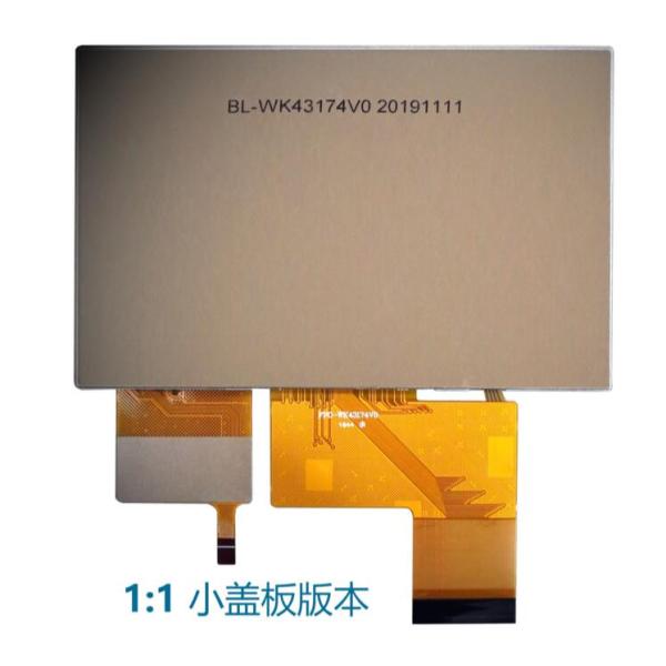 16.7M Color 40 Pin 4.3 Inch Touch Screen , 300cd/M2 Capacitive Touch Display
