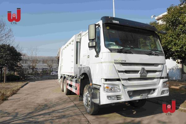 Quality 336HP Waste Management Side Loader 16m3 Truck For Garbage Collection for sale