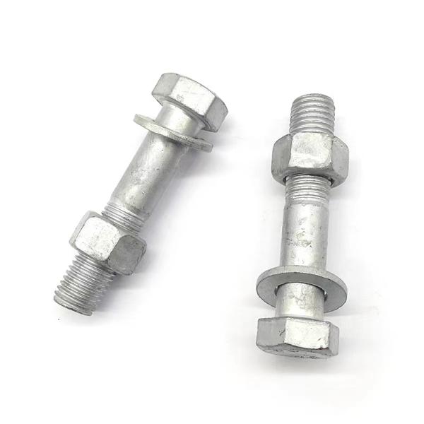 Hot Dip Galvanized Hex Head Machine Bolt Partial Thread For Highway Fence Power Tower