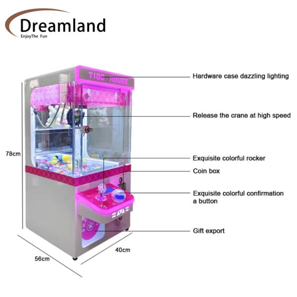 Dreamland Mega Mini TIDE House Claw Machine Toys Mini Tiny Little Claw Machine For Mall