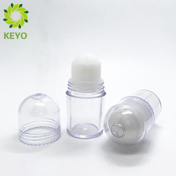 30ml Capacity Empty Clear ABS Plastic Roll On Bottle For Cosmetic Pack