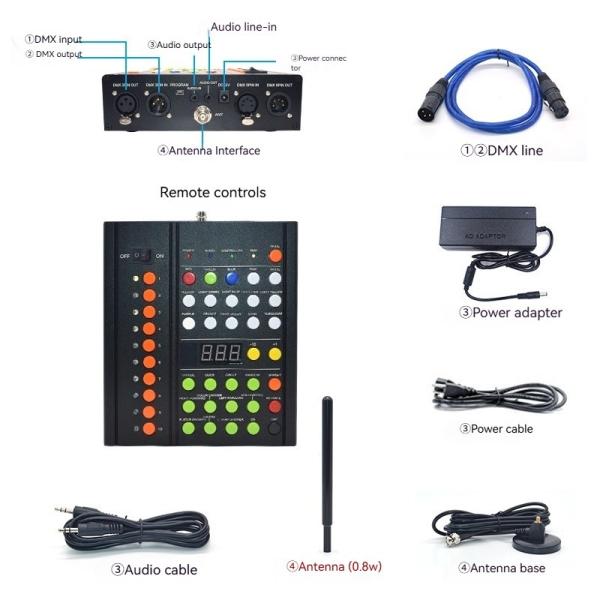 Quality Professionals DMX Wireless Controller For Lighting Control 0.6 Lbs 0-40°C for sale