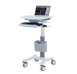China Aluminum Rolling Computer Cart Medical All In One With Table Height 80-120cm wholesale