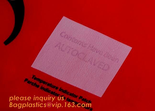 LDPE biohazard waste bin bags disposable medical autoclave bags, biohazard specimen bag plastic adhesive flat bag, bagea