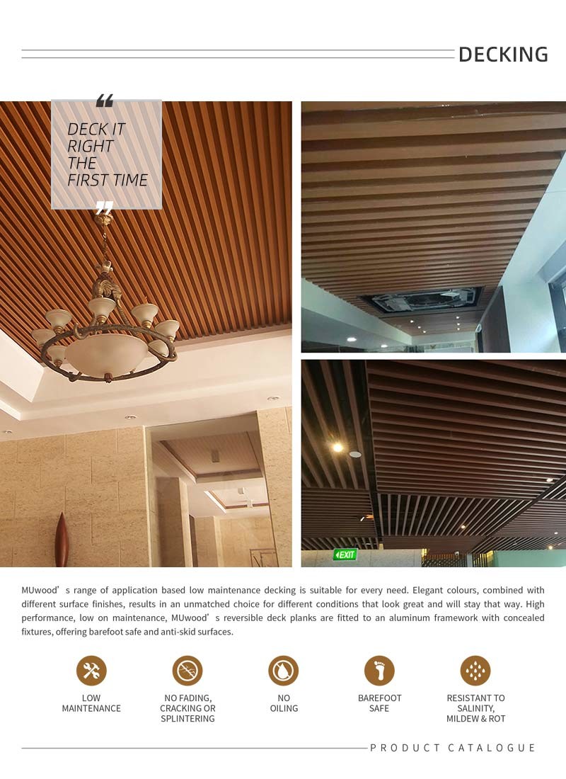 Composite WPC Ceiling Panel Insulated WPC Wall Ceiling Cladding