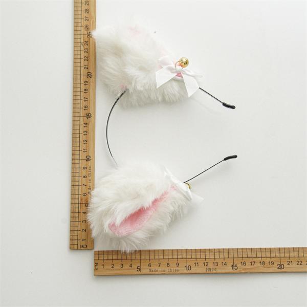 GLH058 Kitty cat ears girl headband Little wild cat headdress bell cute headband sweet cool accessories