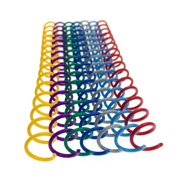 OEM PVC PET Plastic Spiral Binding Coils For Notebooks