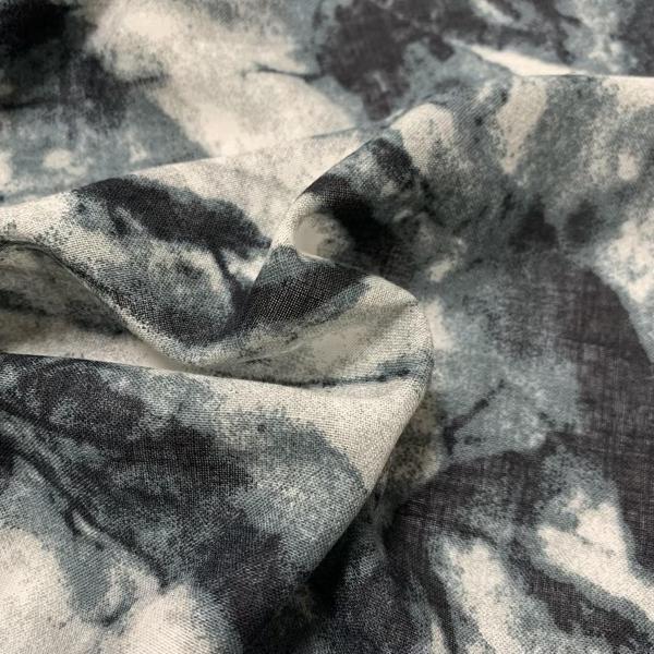 Factory Direct Sales Soft Cheap Custom Linen Fabric Ink and Wash Print Ramie Cotton for Girls Women's Fabric for Clothing