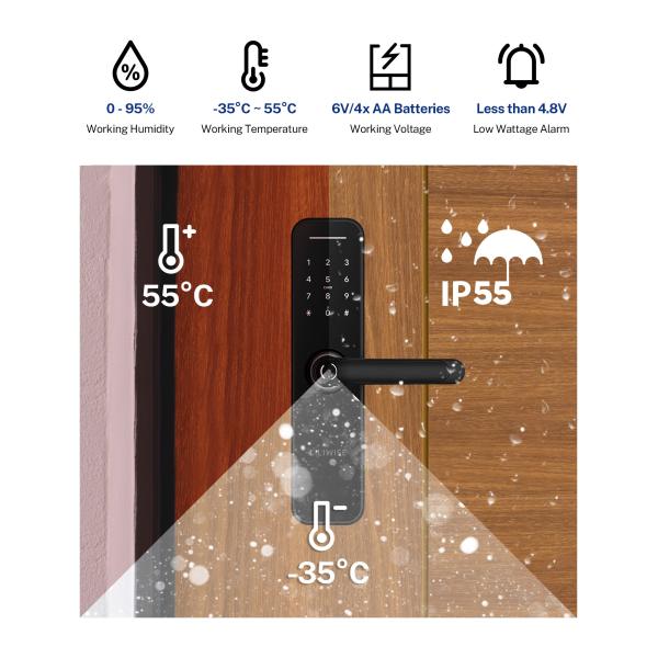 OEM Remote Control Smart Lock Home Security Fingerprint Biometric Door Lock
