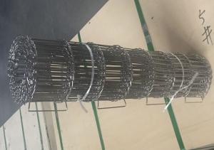 DIN 0.9mm to 2.8mm Wire Conveyor Belt Single Loop Edge Or Double Loop Edge