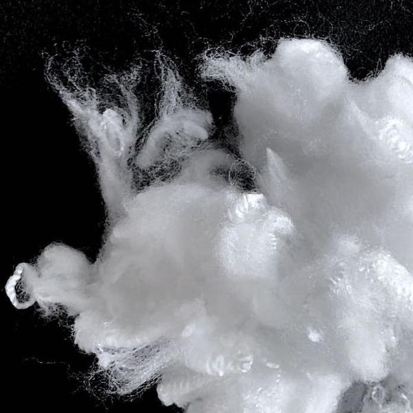 Bicomponent Ethylene Propylene Side By Side Fiber 2D×38mm Raw White Color