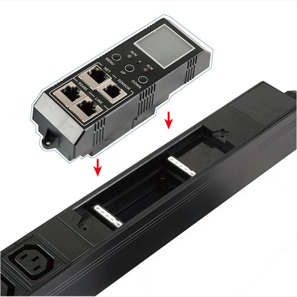 Aluminum Shell Data Center PDU with 5~90% Relative Humidity and Maximum 48-bit Output