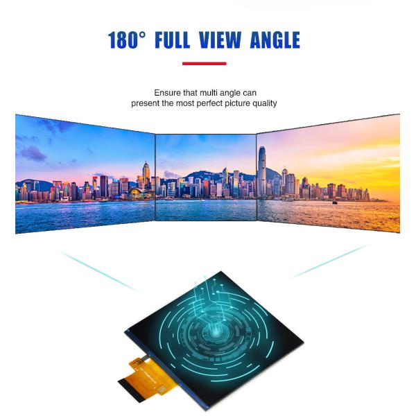 3.95 Inch TFT LCD Module with 480x480 Resolution IPS Viewing Angle and RGB Interface Touch LCD Display