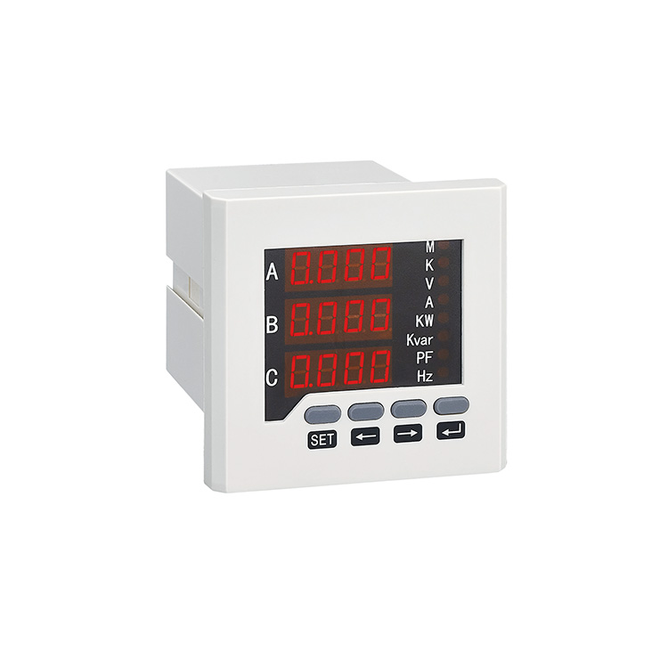 3 phase 220 watt digital power meter rs485 current voltage frequency meter