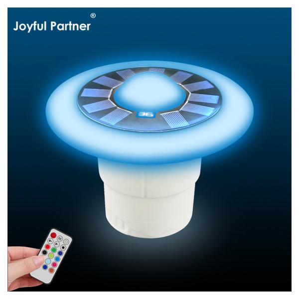 Quality Floating LED Solar Pool Light Waterproof Wireless And Colorful Lighting Solution For Swimming Pools for sale
