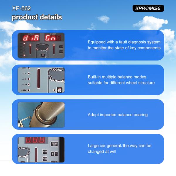 Auto Shop High Speed Truck Wheel Balancer Matching Tire Changer Use In Tire Shop Fits All Vehicles