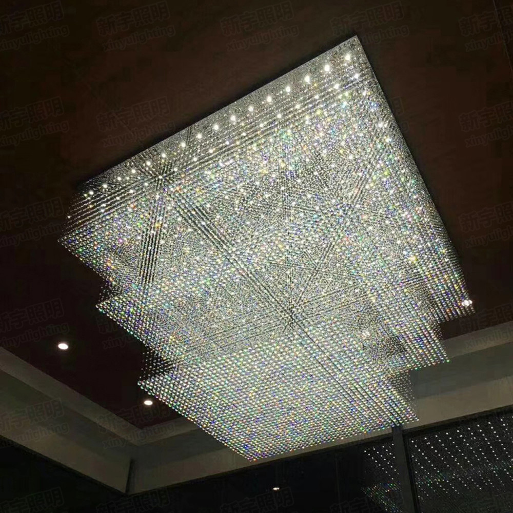 Modern Design Large Crystal Chandelier Hotel Lighting AC110V 220V Hotel Contemporary chandelier（WH-NC-106)