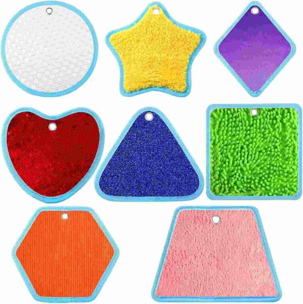 Quality 8 Set Mini Sensory Mats Assorted Textured Play Mats Sensory Floor Tiles Accept Custom Color for sale