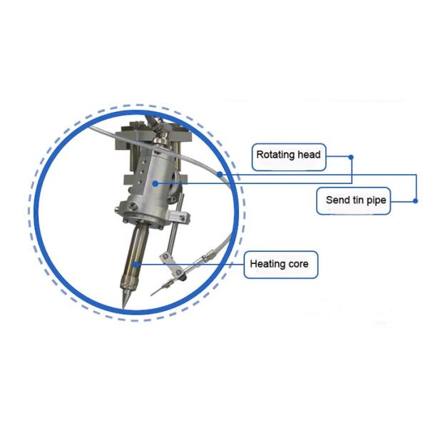 SMD Electric LED Robotic Soldering Machine 8 AXIS With LCD Display