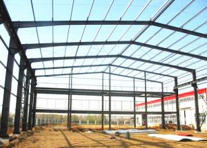 China Industrial Prefabricated Building Structure / Steel Frame Structure Construction on sale