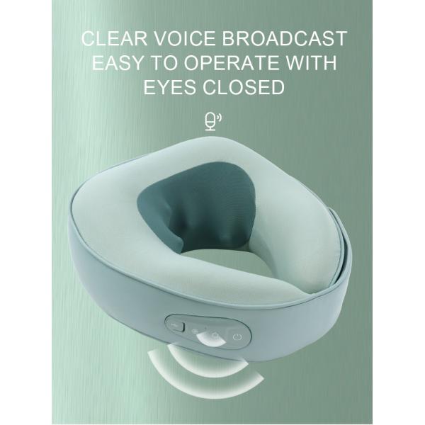 Portable U Shaped Neck Shoulder Massage Pillow PU Kneading Neck Shoulder Massager