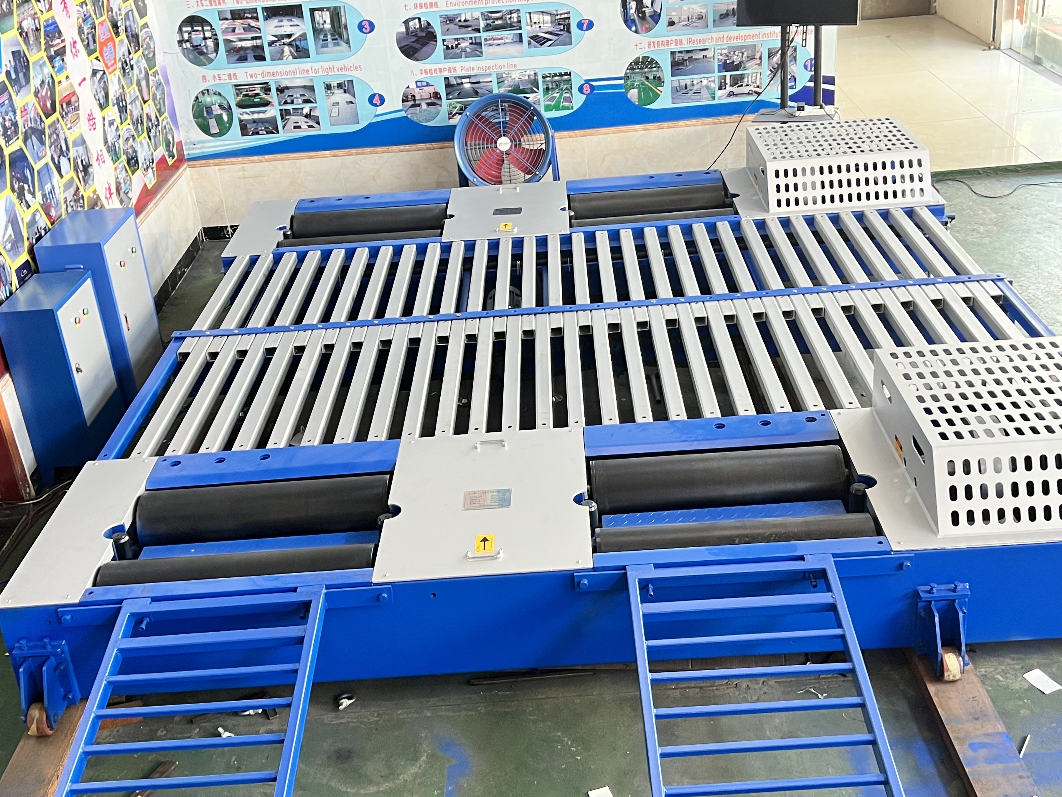 CTDCG-3-4WD 4WD Car Vehicle Test Lane Vehicle Chassis Dynamometer horse power machine one eddy current 1000hp one free roller
