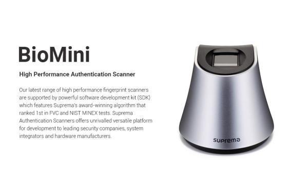 Quality Suprema Fingerprint Scanner (Biomini) for sale