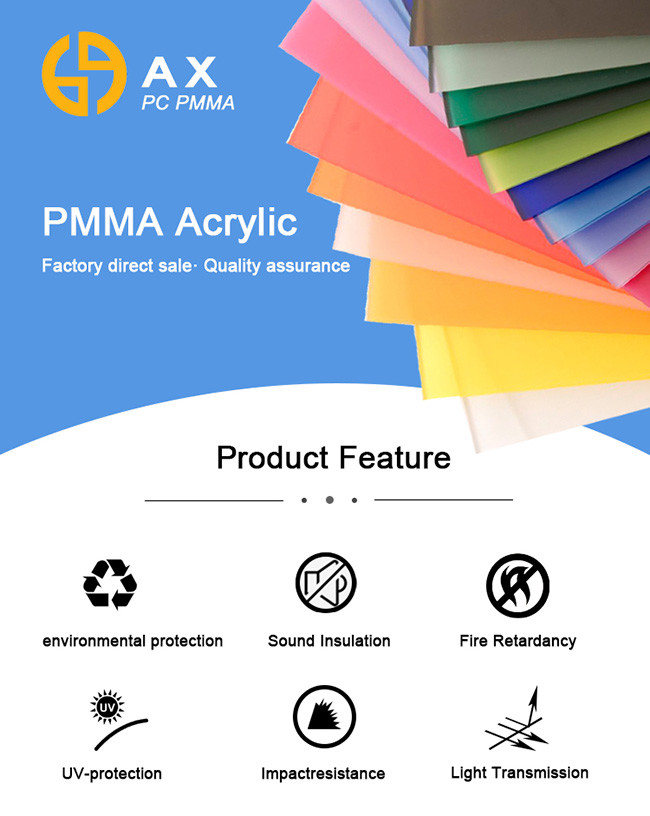 Lake Blue PMMA 2mm Glitter Acrylic Sheet