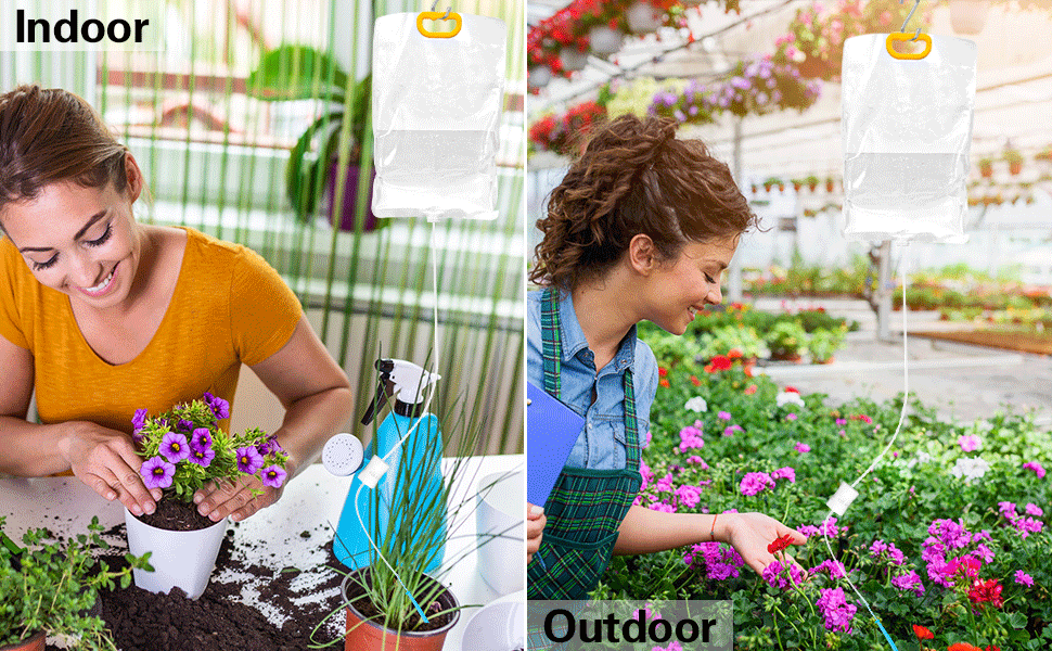 vacation plant self watering system