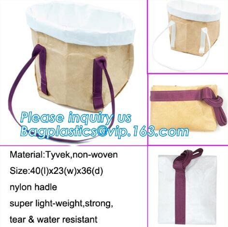 promotional tyvek reusable shopping bag recyclable black durable travel tote bag,breathable dopont Tyvek paper shopping